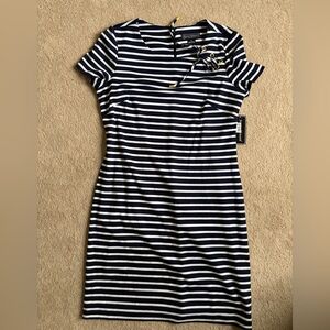 Jessica Howard Navy and White Mini Dress